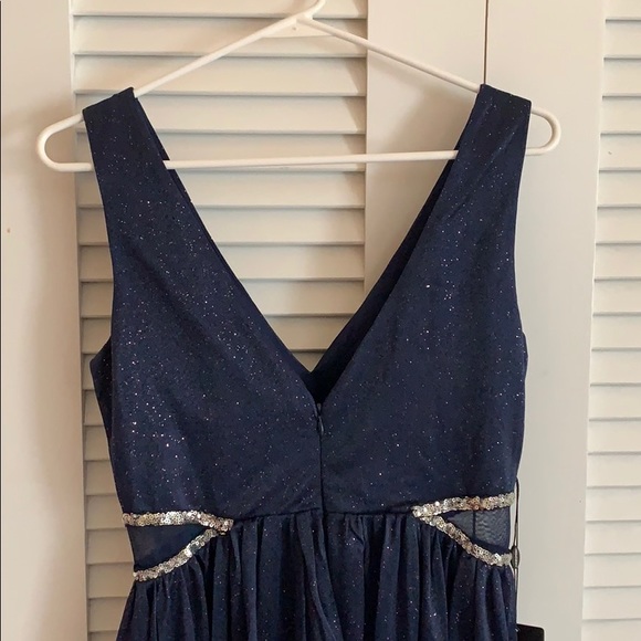 2x HP! 💕 Blue Sequined Prom Dress - Picture 4 of 6